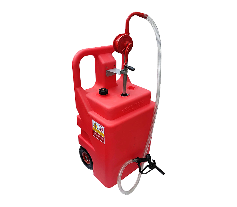 20348-Portable fuel tank with rotary pump 120 litre