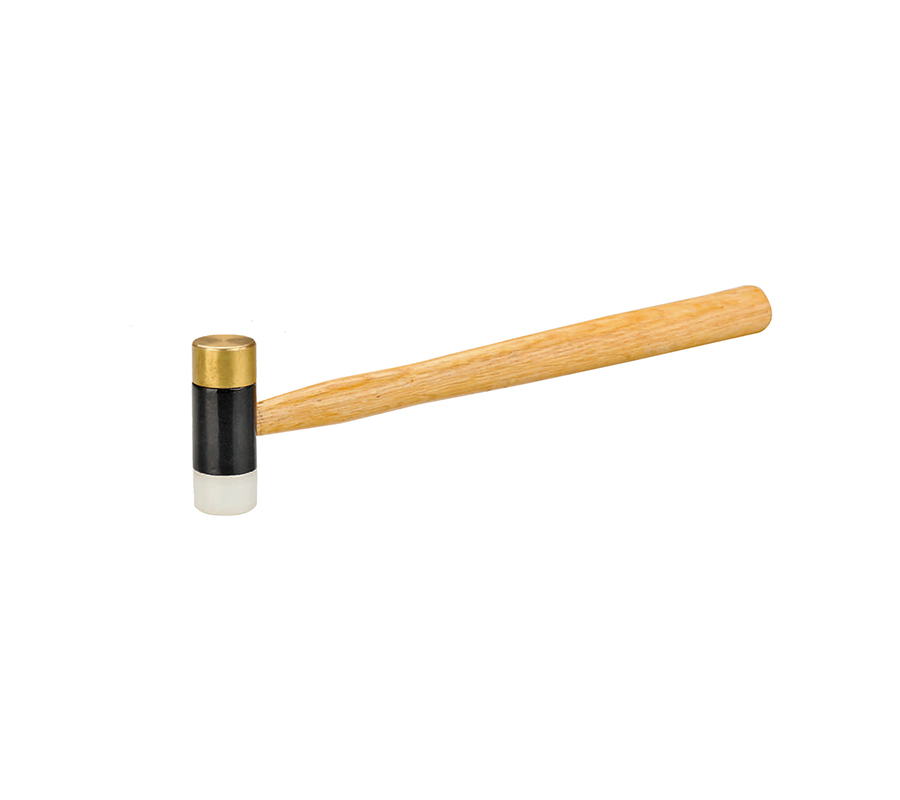 20615 Two-way copper hammer with wooden hd 