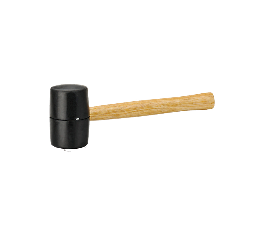 20623 Rubber hammer with wood hd