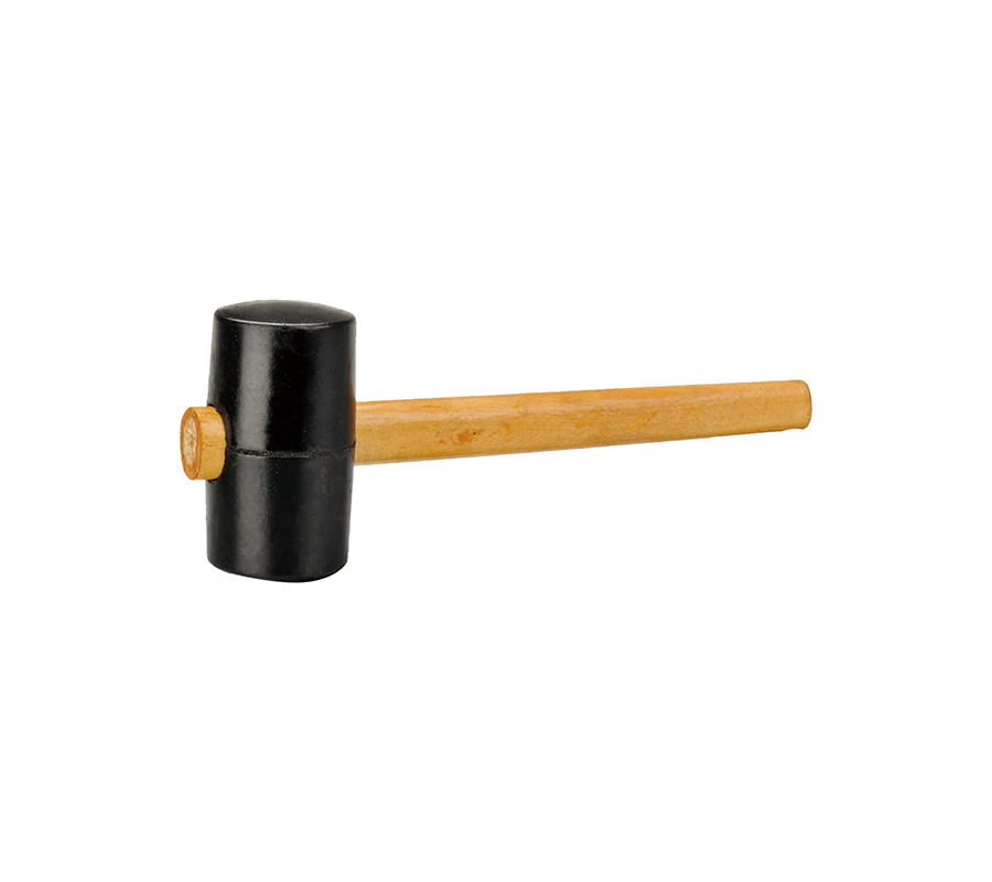 20625 Rubber hammer with wood hd