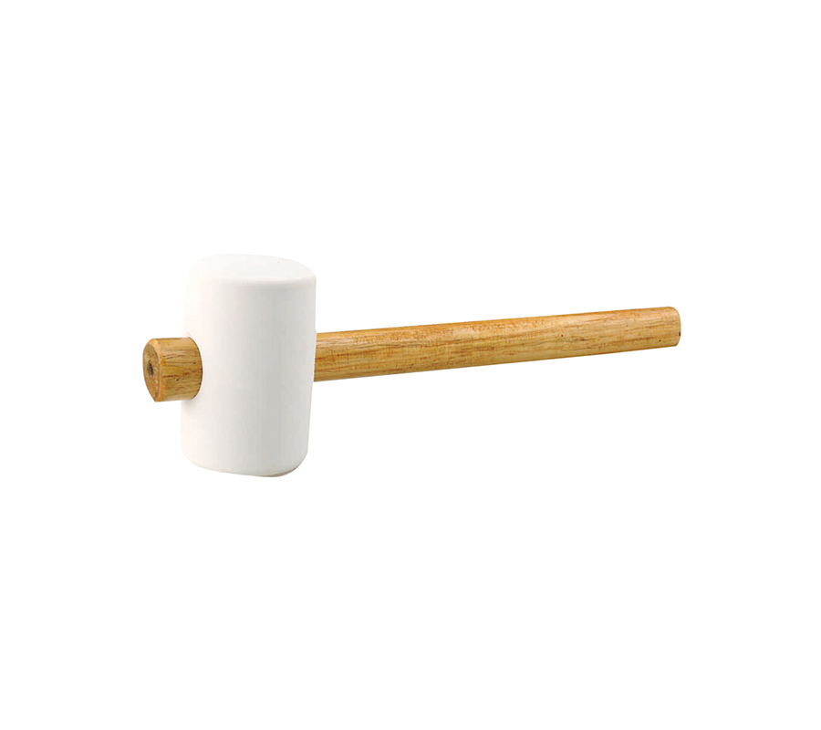 20626 Rubber hammer with wood hd